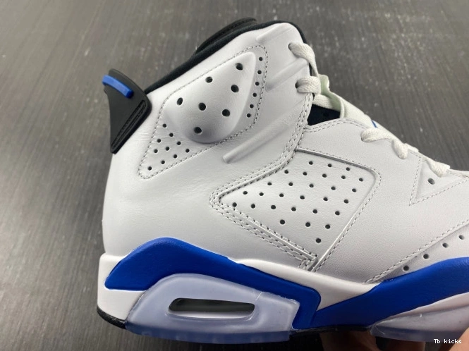 Cheap TBK Retro 6 Sport Air Jordan (2014) Blue 384664-107 0711